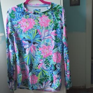 Lilly Pulitzer Luxletic Colorful Patterned Top